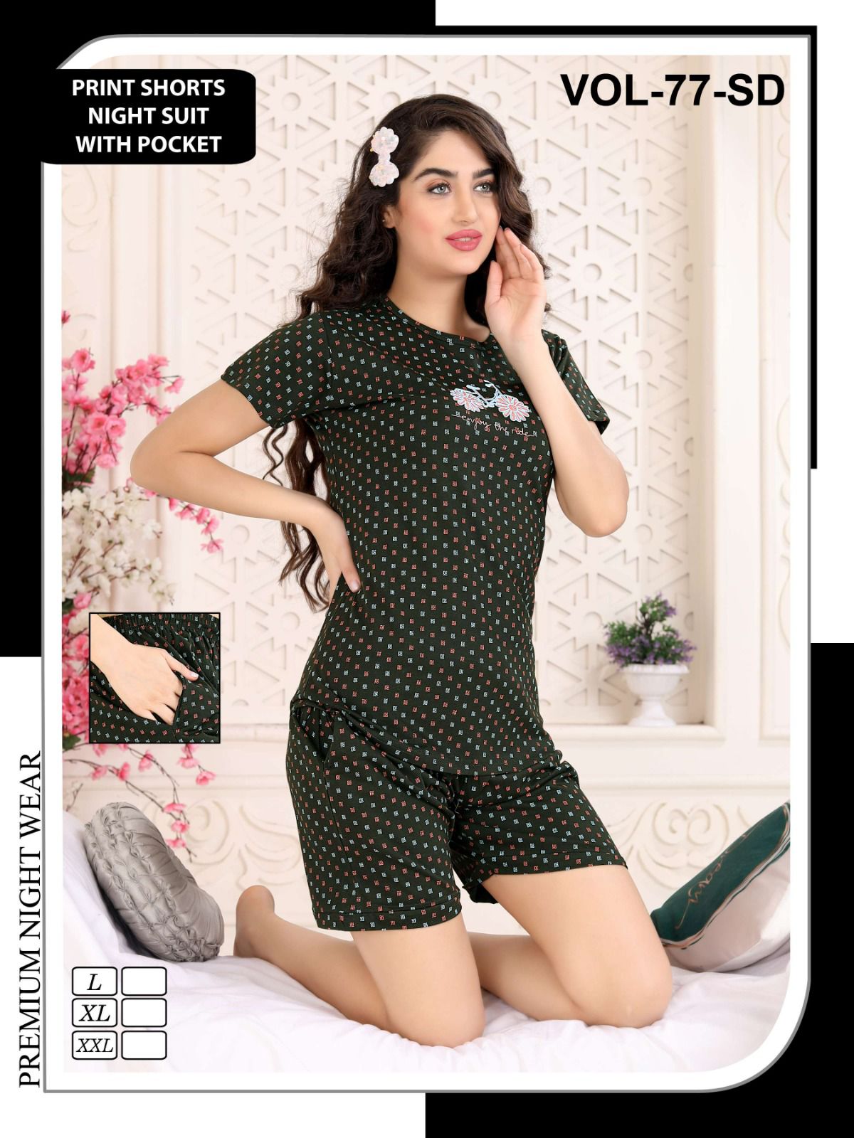 Vol 77 Sd By Fashion Talk Western Short Night Suit Catalog